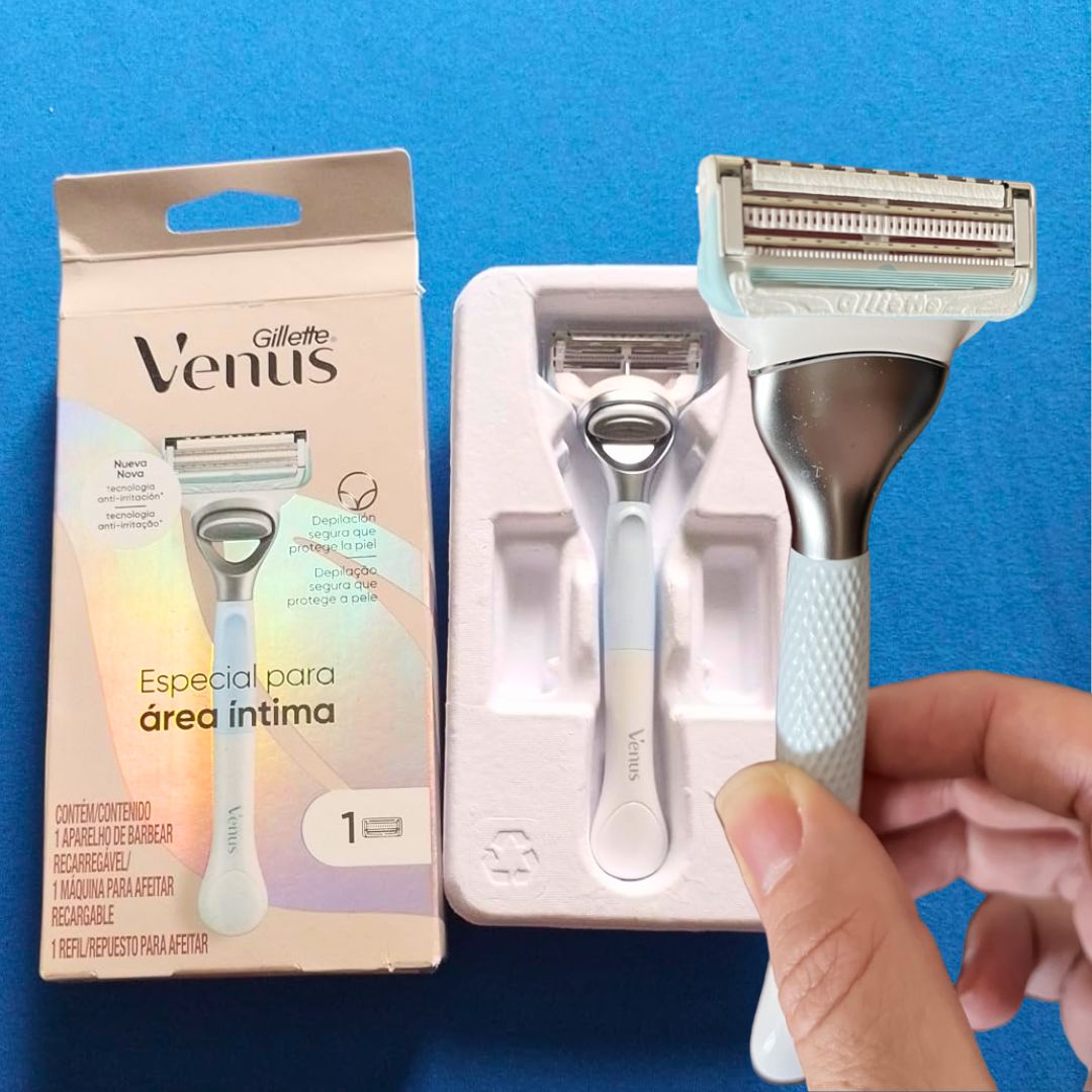 Gillette Venus Especial Para Área Íntima Aparelho de Depilação Recarregável com Barra Anti-irritação, Depilação Femenina íntima na Amazon