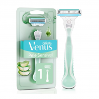 Gillette Venus Pele Sensível Aparelho De Depilar Recarregável Com Aloe Vera, 1 Unidade na Amazon