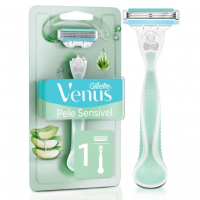 Gillette Venus Pele Sensível Aparelho De Depilar Recarregável Com Aloe Vera, 1 Unidade na Amazon
