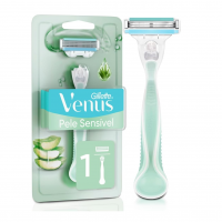 Gillette Venus Pele Sensível Aparelho De Depilar Recarregável Com Aloe Vera, 1ud na Amazon
