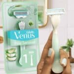 Gillette Venus Pele Sensível Aparelho de Depilar Recarregável com Aloe Vera, 1ud na Amazon
