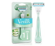 Gillette Venus Pele Sensível Aparelho de Depilar Recarregável com Aloe Vera na Amazon