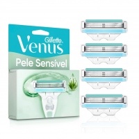 Gillette Venus Pele Sensível Carga Para Aparelho De Depilar Com Aloe Vera, 4 Uds na Amazon