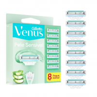 Gillette Venus Pele Sensível Carga Para Aparelho De Depilar Com Aloe Vera, 8 Uds na Amazon