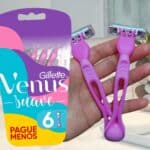 Gillette Venus Suave, Aparelho de Depilação Descartável com Aloe, 6 Uds na Amazon