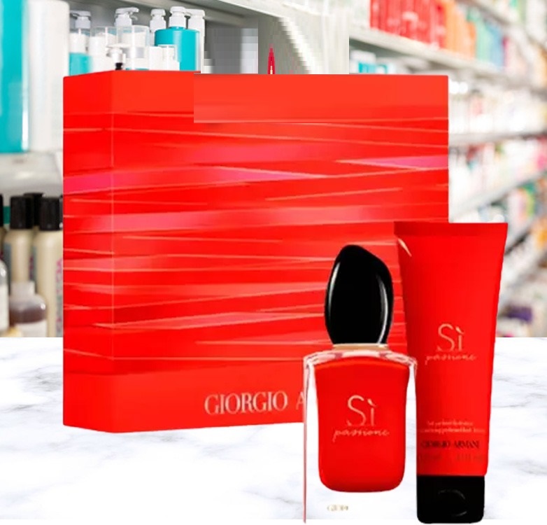 Giorgio Armani Sì Passione Kit Perfume Feminino EDP + Loção Corporal na Magazine Luiza