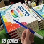 GIOTTO Turbo Maxi, Canetas Coloridas Hidrocor, Ponta de 5mm, 18 Cores na Amazon