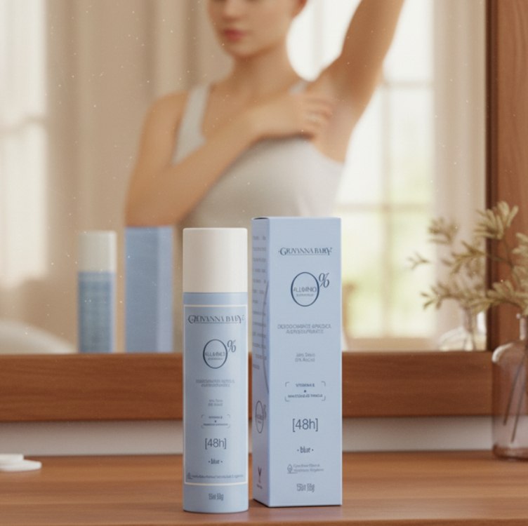 GIOVANNA BABY Desodorante Aerosol Giovanna Baby Blue 0% Aluminio & Parabeno -Jato Seco 48H 0% Álcool Vitamina E + Manteiga De Manga-150Ml na Amazon