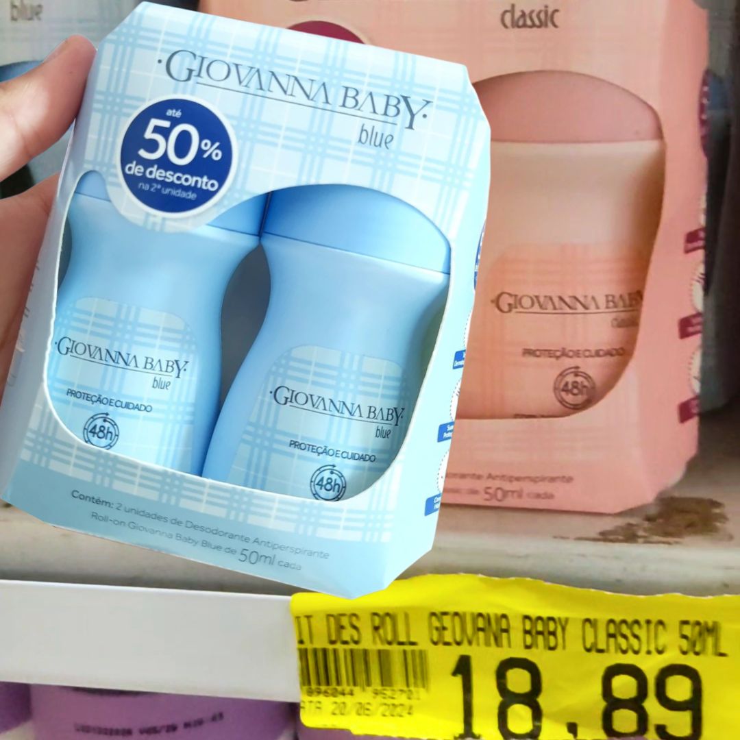 GIOVANNA BABY Desodorante Roll-On Azul 50 Ml 2 Unidades Giovanna Baby na Amazon