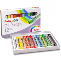 Giz Pastel Oleoso Pentel Arts 12 Cores na Amazon