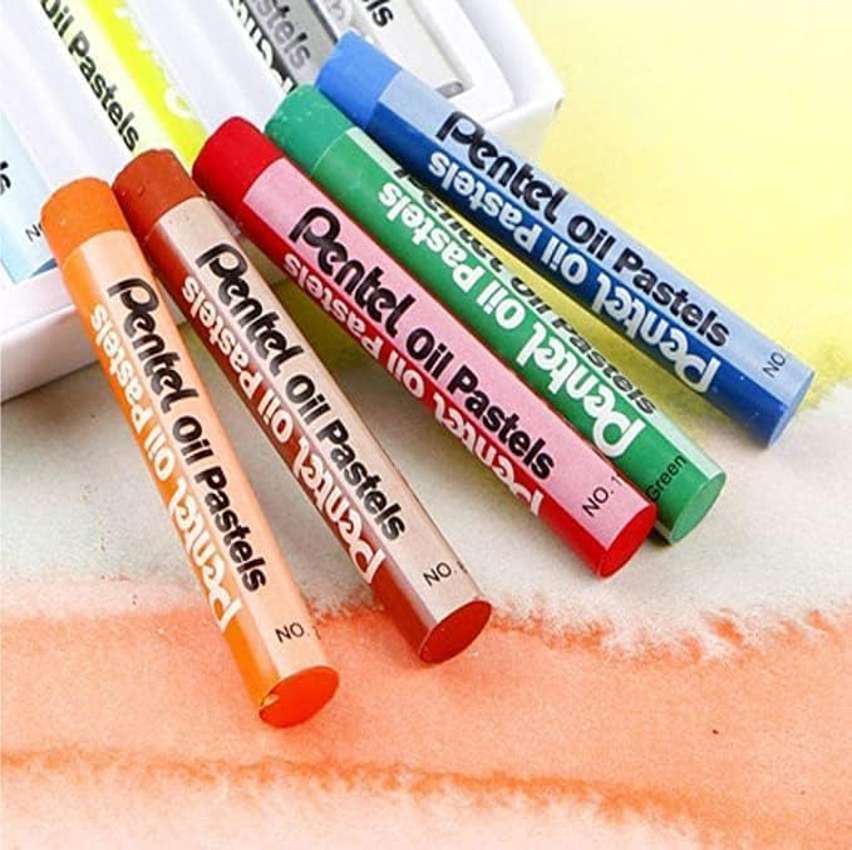 Giz Pastel Oleoso Pentel Arts 12 Cores na Amazon