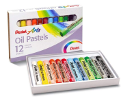 Giz Pastel Oleoso Pentel Arts – 12 Cores na Amazon