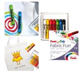 Giz Pastel Seco para Tecido, Pentel, PTS-7, 7 Cores na Amazon