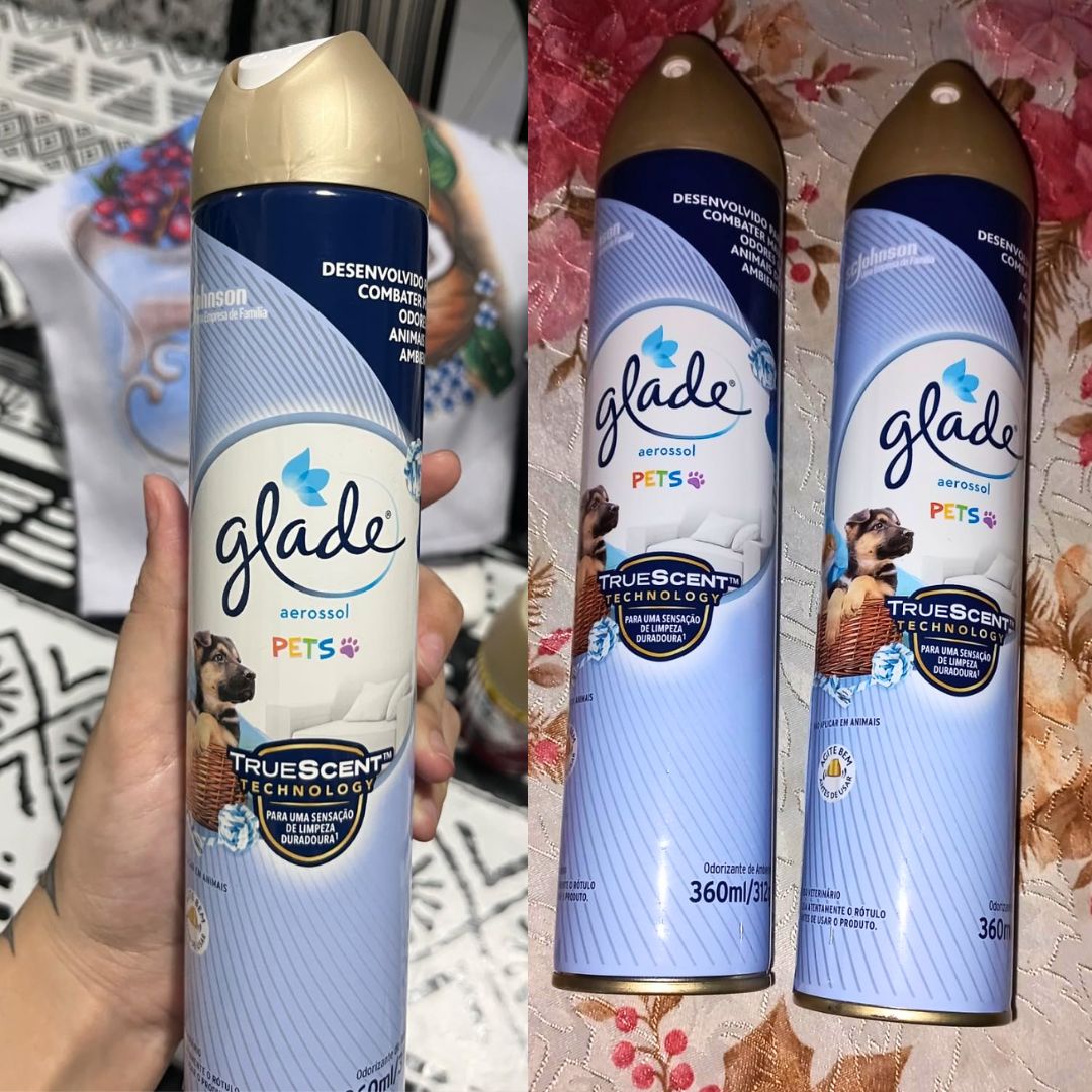 Glade Aromatizador de Ambiente Aerosol Pets, Glade Spray, Odorizador de Ambiente para Cachorro e Gato, 360ml na Amazon
