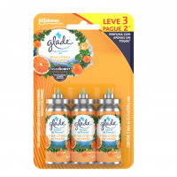 Glade Aromatizador De Ambiente Brisa Cítrica De Verão, Leve 3 Refis E Pague 2, 12ml Cada na Amazon