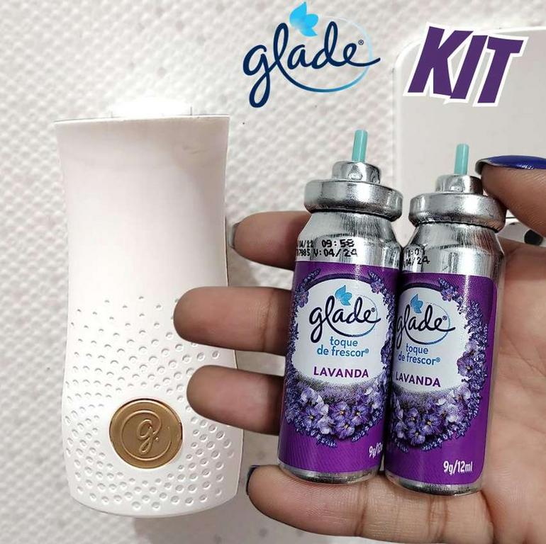 Glade Aromatizador de Ambiente Toque de Frescor Aparelho + 3 refis Lavanda com 12ml cada na Amazon