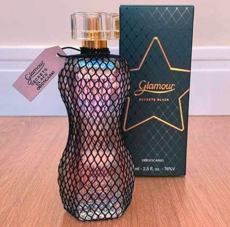 Glamour Secrets Black Desodorante Colônia 75ml na oBoticário