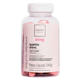 Gomas De Vitaminas Cadiveu Essentials Quartzo Shine By Boca Rosa Hair 60 Gomas - Lojas Rede na Lojas Rede