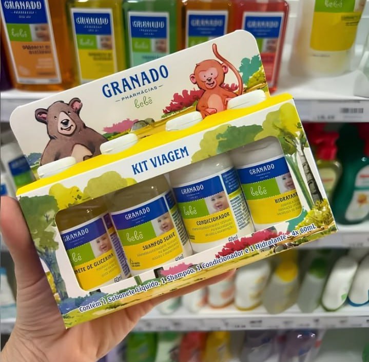 Granado Kit Viagem Do Bebê, 60ml, 4 Unidades na Amazon