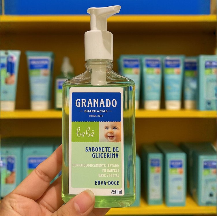 Granado Sabonete Líquido Bebê Glicerinado, Erva Doce, 250ml na Amazon