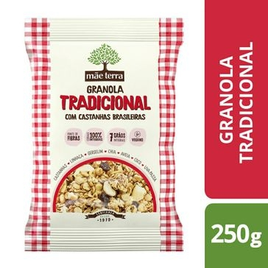 Granola Tradicional Mãe Terra com Castanha e Mel 250g na Drogaria Venancio