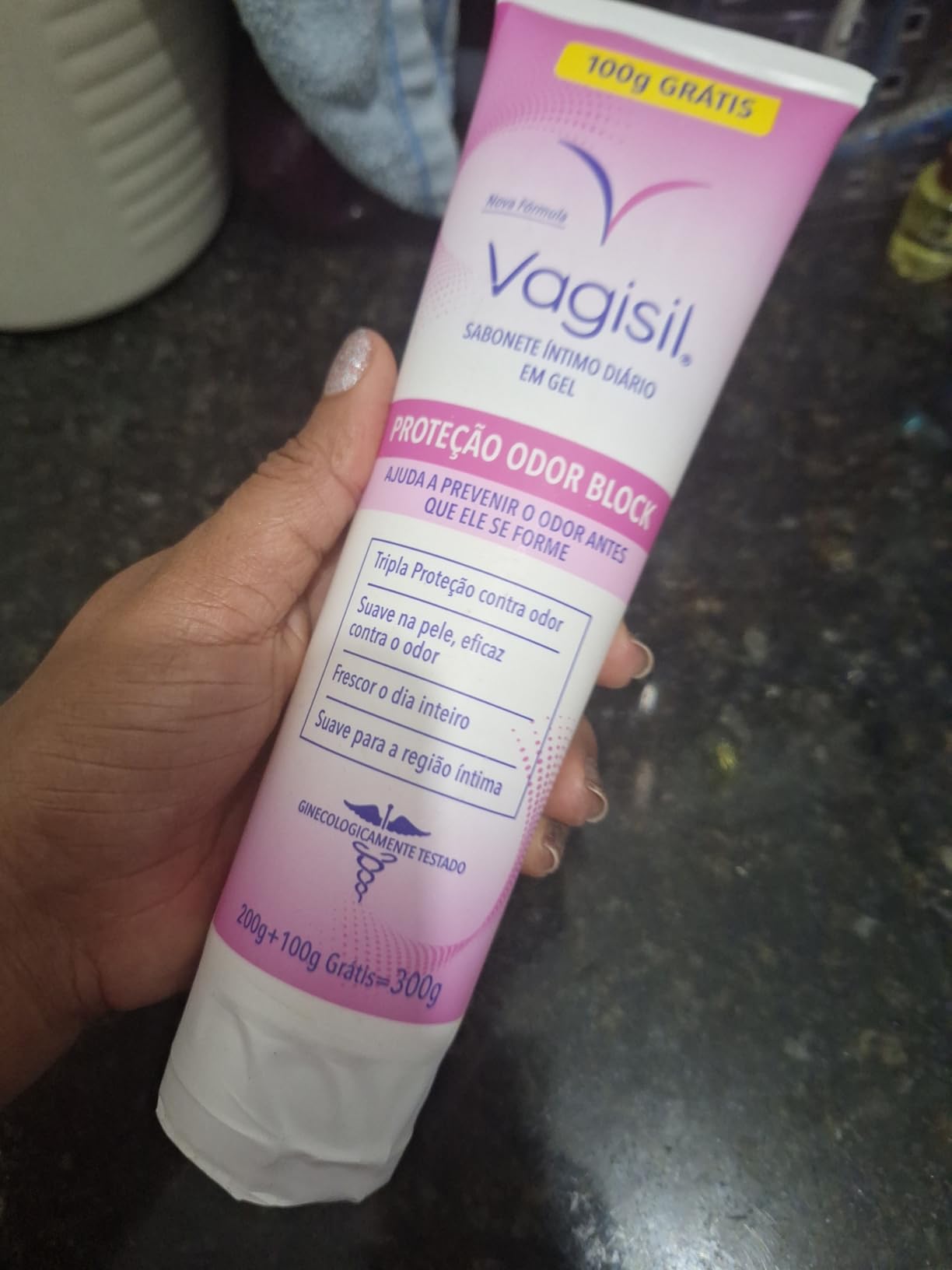 Grecin Sabonete Líquido Íntimo Odor Block Leve 300Ml Pague 200Ml Vagisil na Amazon