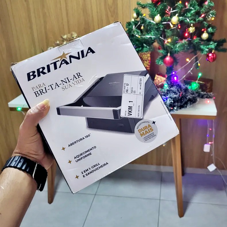 Grill Britânia Abertura 180º 520W BGR06A Dura Mais na Amazon