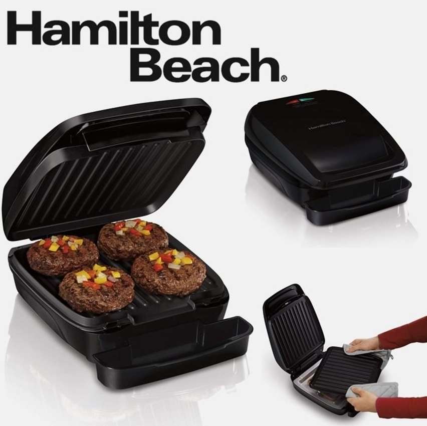 Grill Elétrico Hamilton Beach, Preto, 110v na Amazon