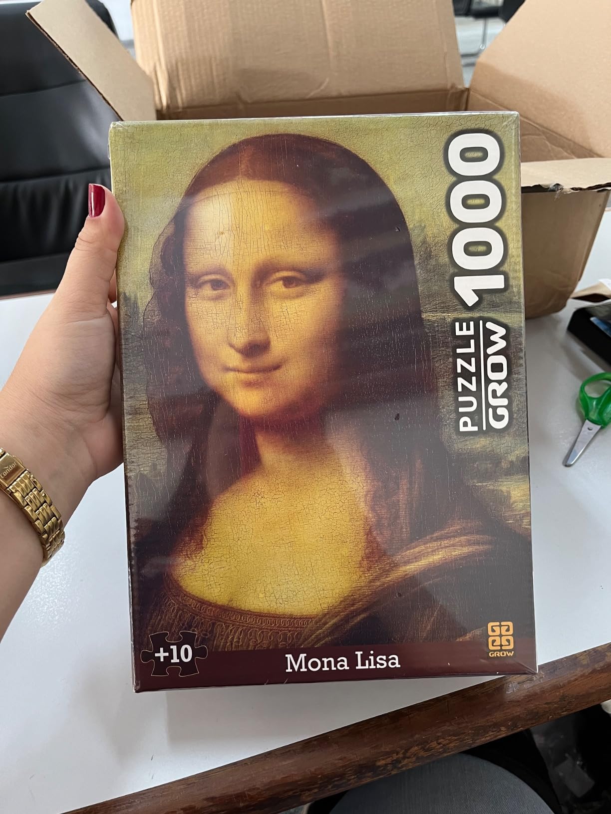 Grow Quebra Cabeça 1000 Peças Monalisa na Amazon