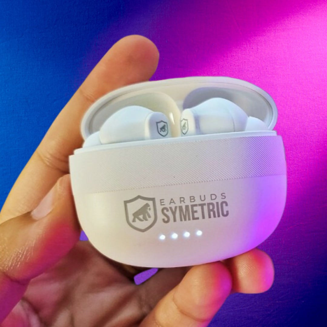 Gshield Fone de ouvido sem fio Earbuds Symetric Bluetooth 5.3 com Som Imersivo, Microfone Integrado, Resistente A Água IPX4, Cancelamento De Ruído Ativo (Branco) na Amazon
