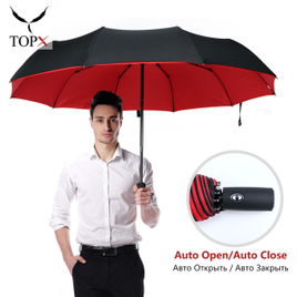 Guarda-Chuva Automático com Dupla Camada Resistente na Aliexpress