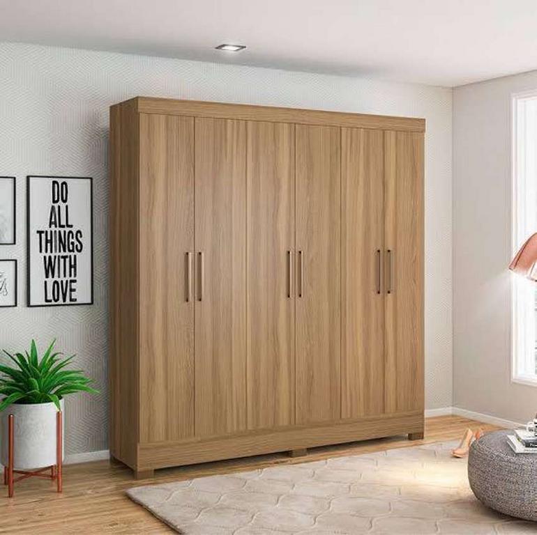 Guarda-roupa Casal 6 Portas 3 Gavetas – Demóbile Prático na Magazine Luiza