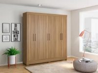 Guarda-roupa Casal 6 Portas 3 Gavetas – Demóbile Prático na Magazine Luiza