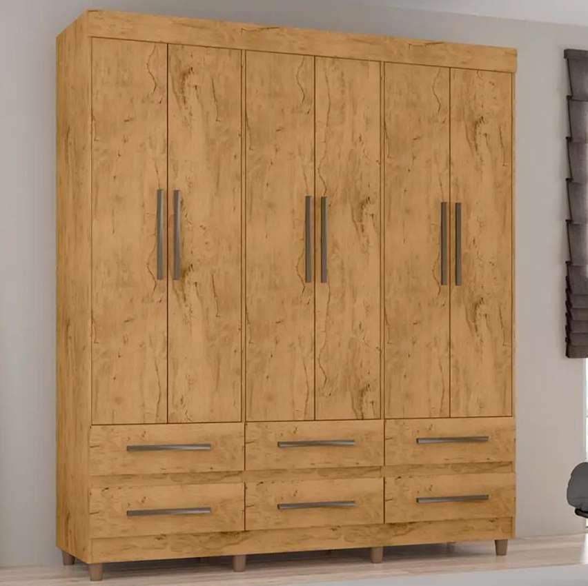 Guarda-roupa Casal 6 Portas 6 Gavetas Araplac – Maia na Magazine Luiza
