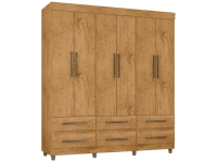 Guarda-roupa Casal 6 Portas 6 Gavetas Araplac – Maia na Magazine Luiza