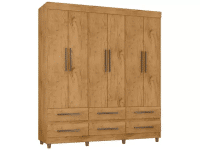 Guarda-roupa Casal 6 Portas 6 Gavetas Araplac – Maia na Magazine Luiza
