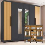 Guarda-roupa Casal com Espelho 6 Portas 4 Gavetas Araplac Braga na Magazine Luiza