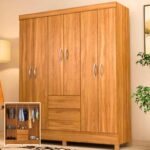 Guarda-Roupa Casal Flash Ii 6 Portas 2 Gavetas Amêndola Touch – Demóbile – Marrom na Casas Bahia