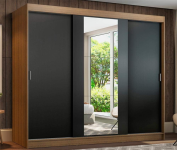 Guarda-roupa Casal Madesa Reno 3 Portas de Correr com Espelho na Amazon