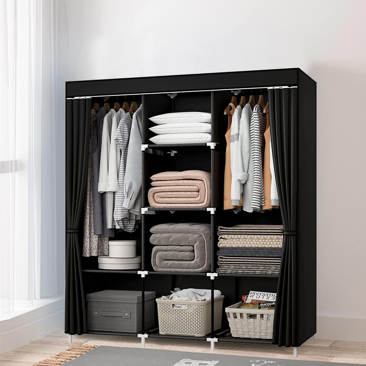 Guarda Roupa Portatil Armário para Organizar Roupas Organizador de Roupas Guarda Roupa Dobrável na Amazon