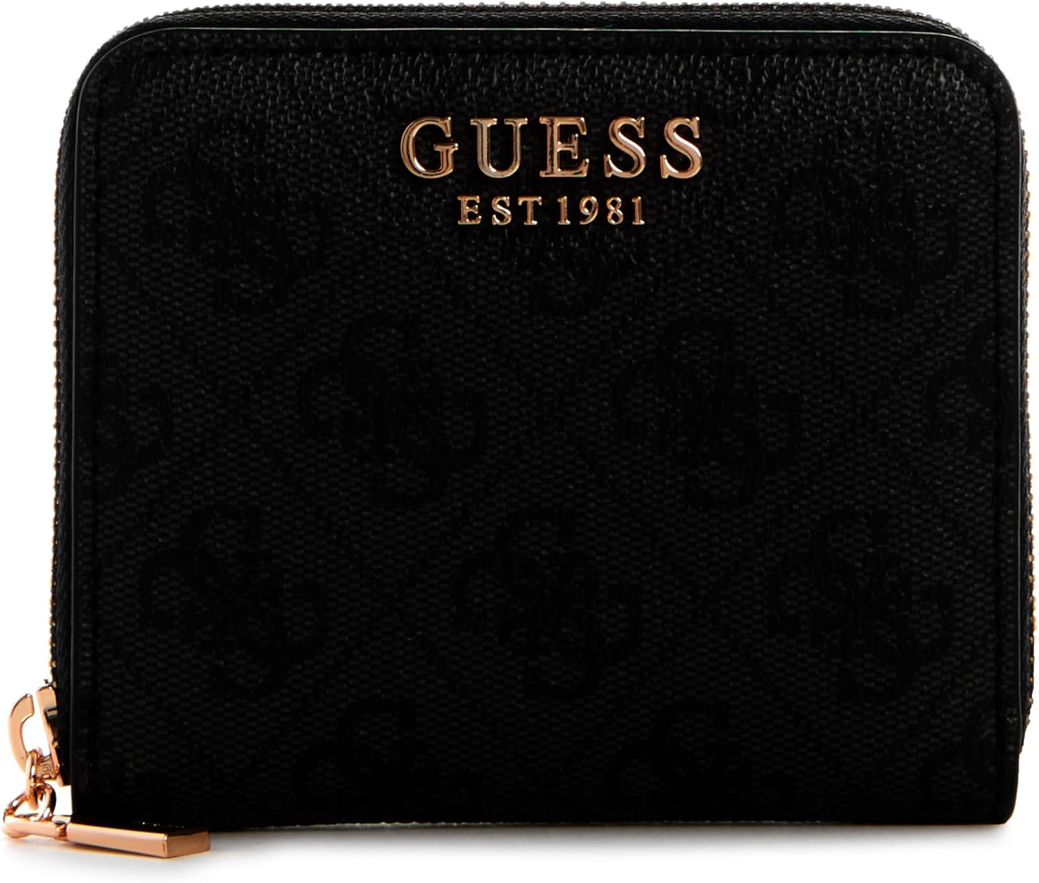 GUESS Carteira feminina Laurel Around, pequena com zíper, dobrável na Amazon