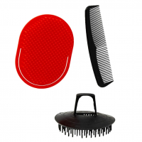Hair Bonitinho Marilu Kit De Escovas E Pente - Escova Oval, Escova Redonda E Pente De Bolso - Prático E Funcional na Amazon