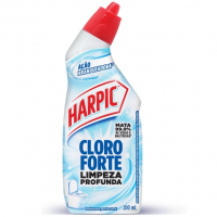 Harpic Cloro Forte - Desinfetante Sanitário Líquido Desodorizador, 200ml, Azul na Amazon