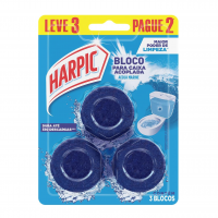 Harpic Limpador E Aromatizador Sanitário Para Caixa Acoplada Marine 3 Unidades na Amazon