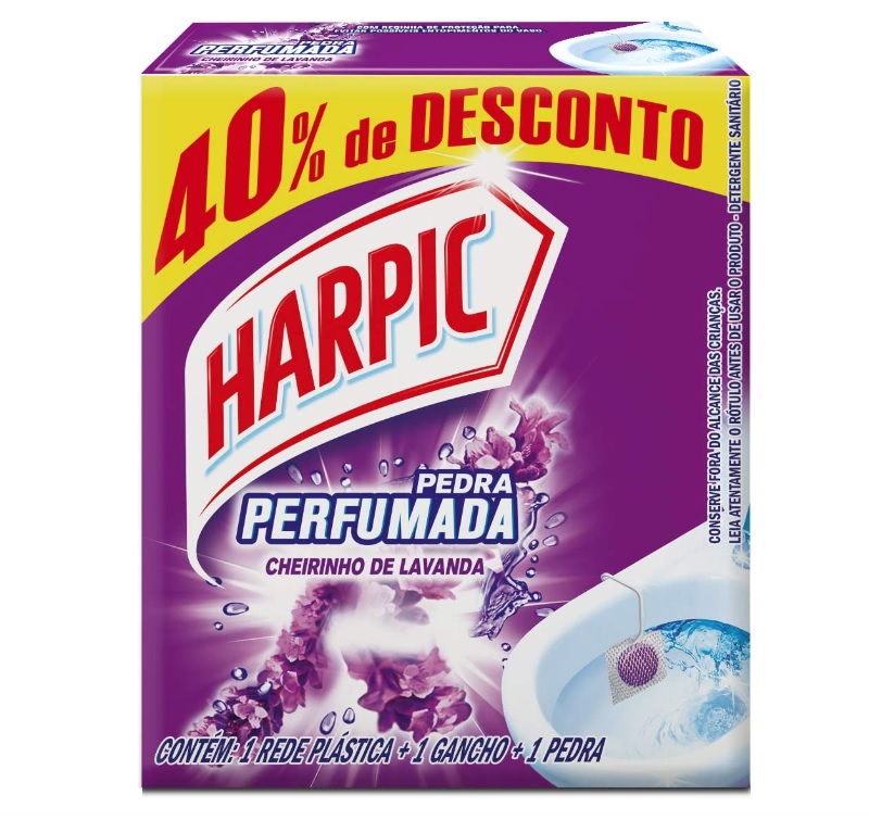 HARPIC PEDRA SANITÁRIA AROMA PLUS LAVANDA 25G na Amazon