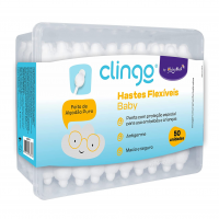 Hastes Flexíveis, Baby Bath, Branco, 50 Uni. na Amazon