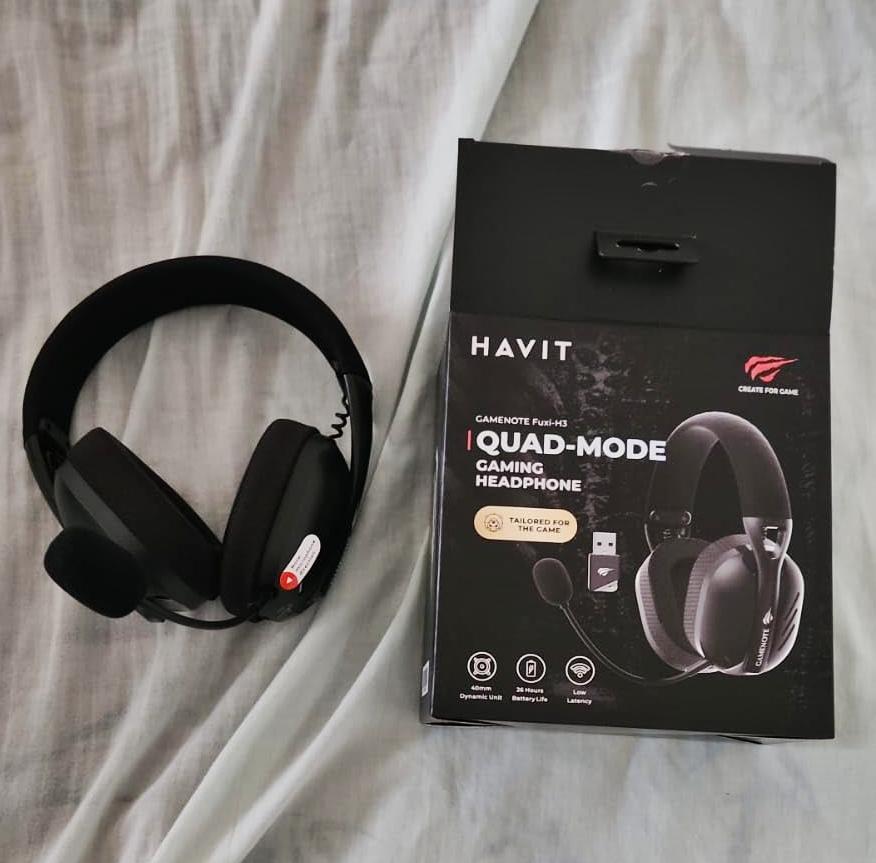 Havit Fone de Ouvido Headset Gamer Fuxi-H3 Black Com Fio e Sem Fio, Wireless 2,4GHz, Bluetooth, Cabo USB-C na Amazon