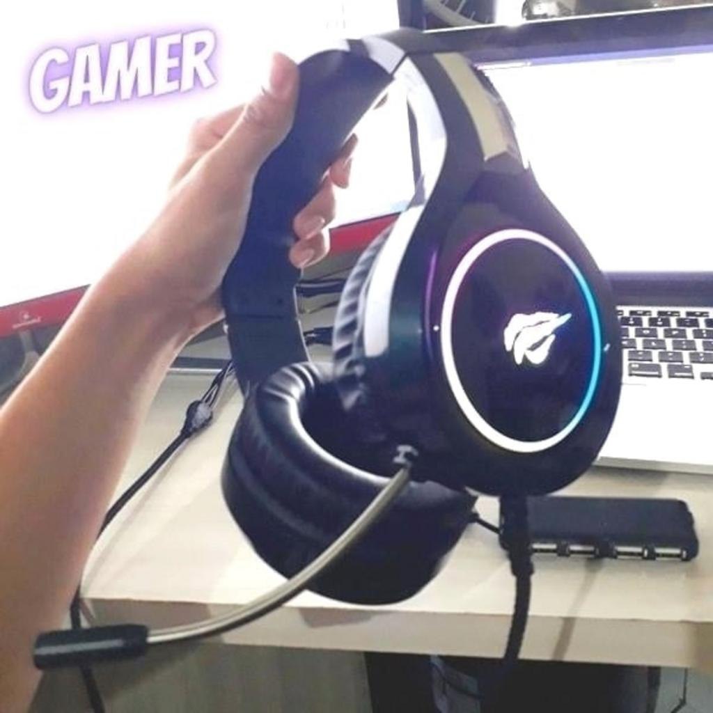 Headphone Fone de Ouvido Havit HV-H2232d, Gamer, Iluminação RGB, com Microfone, Falante de 50mm, Conector 3.5mm, HAVIT, HV-H2232d na Amazon