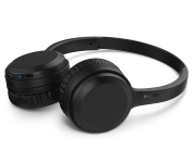 Headphone Philips bluetooth on-ear com microfone e energia para 15 horas na cor preto TAH1108BK/55 na Amazon