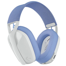 Headset Gamer Sem Fio Logitech G435 Bluetooth e Lightspeed - Branco/Azul na Ponto